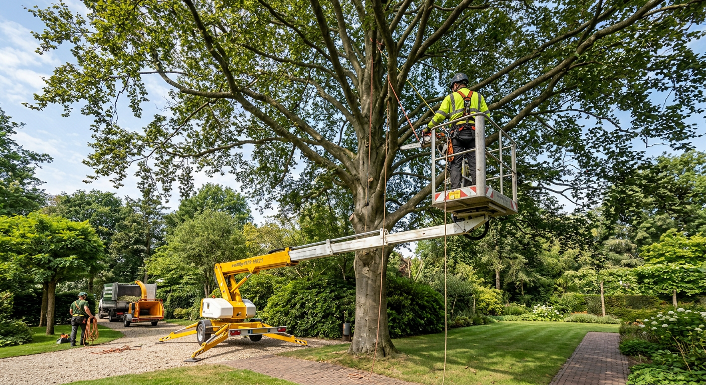 Boomverzorging: snoeien, kappen en rooien met de hoogwerker